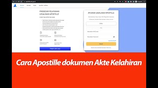 CARA APOSTILLE AKTE KELAHIRAN [upl. by Nortna660]