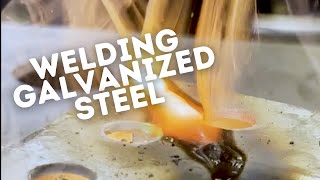 Galvanized Steel Welding  How to safely weld and blend [upl. by Nanahs]