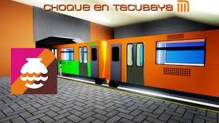 Choque en Tacubaya ametro CDMX Recreacion [upl. by Topper]