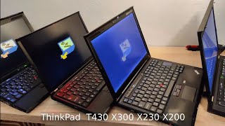 Comparsion ThinkPad X200 X230 X300 T430 [upl. by Shaer924]