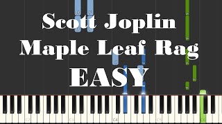 Scott Joplin Maple Leaf Rag Piano Tutorial [upl. by Grosvenor]