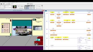 LogixPro Door Simulation Blinking Lights [upl. by Leicester]