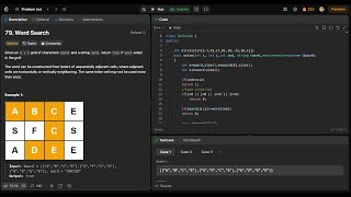 Word Search LeetCode 79 [upl. by Winsor752]