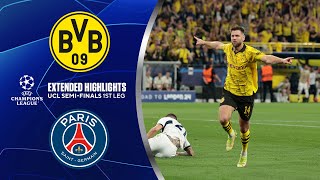 Borussia Dortmund vs PSG Extended Highlights  UCL SemiFinals 1st Leg  CBS Sports Golazo [upl. by Moitoso]