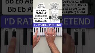 Id Rather Pretend Piano Parts Tutorial Bryant Barnes [upl. by Civ]