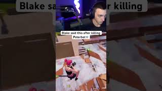 Blake DESTROYED PETERBOT 😈… fortnite shorts [upl. by Eeimaj]