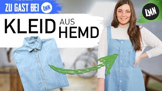 Kleid aus Hemd nähen Upcycling in 45 Minuten  Zu Gast bei Lass ma nachhaltig [upl. by Stefano]