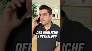 Der ehrliche Arzthelfer 😂 comedy humor arztpraxis lustig patient ärzte arzt [upl. by Solrak]