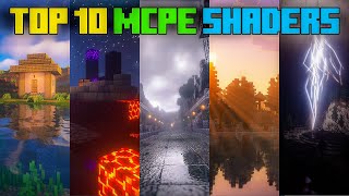 Top 10 Best Shaders For Minecraft PE  121   Render Dragon Shaders For Mcpe  Minecraft pe [upl. by Moonier]