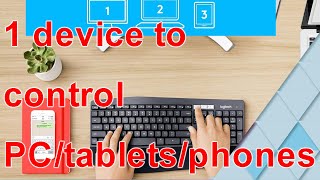 Logitech MK850 Performance Wireless Keyboard and Mouse Combo Control up to 3 devices [upl. by Dierolf]