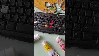 customised keyboard part 3 art acrylic acrylicpainting artist painting paintingstyles [upl. by Ruscher872]