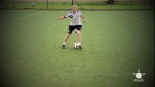 Learn how to do the Scissors Move  Football Soccer 1v1 Tutorial [upl. by Nimra886]