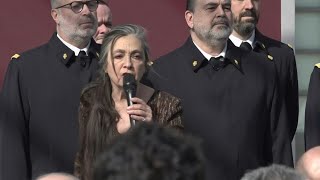 IVG Catherine Ringer chante une Marseillaise revisitée  AFP Images [upl. by Yokoyama]