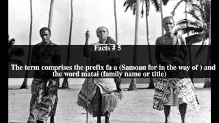 Faamatai Top  12 Facts [upl. by Ihteerp]