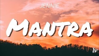 JENNIE  Mantra Lyrics Chinese Translation 中文翻譯 [upl. by Hteazile]