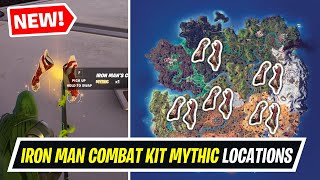 Fortnite NEW Iron Mans Combat Kit Mythic Locations  Where to Find IRON MAN Kit Mythic [upl. by Llehsor681]