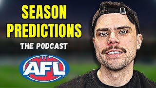 AFL 2024 SEASON PREDICTIONS  Podcast 109 [upl. by Ahcire]