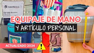 Equipaje de mano para viajar en avión en 2024 [upl. by Elleinet65]