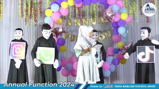 Social Media ActMoral lesson  grade 3amp4 Girls amp Boys  Annual Function 2024  Hera School Amod [upl. by Noraf502]