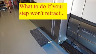 How to manually retract step on Winnebago Vita [upl. by Bronnie]