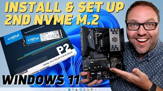 How to Install amp Set Up a Second NVMe M2 SSD  Windows 11 [upl. by Jaime381]