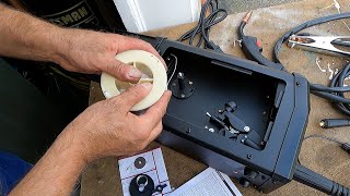 How To Load The Flux Core Wire YESWELDER 135Amp Easy [upl. by Rydder228]