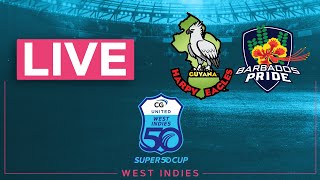 🔴 LIVE Guyana v Barbados  CG United Super50 2024 [upl. by Rodablas]