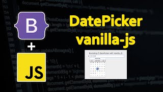 How to create bootstrap 5 date picker using vanillajsdatepicker bootstrap [upl. by Esya]