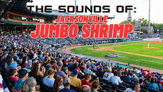 Sounds of a Jacksonville Jumbo Shrimp Baseball Game baseball sound [upl. by Kcirrem22]