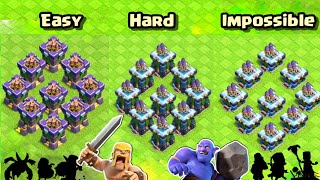 Easy To Impossible Level Archer Towers Clash of Clans [upl. by Nedia923]