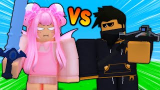 I 1v1d a Bedwars YOUTUBER Roblox Bedwars [upl. by Bonneau]