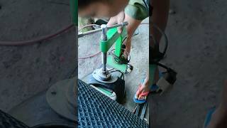 Tire vulcanizing using tyre repair machine flattire [upl. by Maclean]