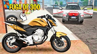 FUGA COM A CB 300 MONTADINHA 🥶 GTA SA VIDA REAL [upl. by Aleyak832]