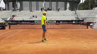 Ivo Karlovic  Serving High Speed Practice  Court level Internazionali BNL 2017 [upl. by Tiebold]