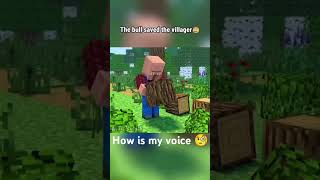 Bull saved the man voice over minecraft viralshorts trending minecraftstory [upl. by Agan]