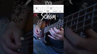 Schism by Tool Bass and Guitar Riff with Tab [upl. by Asyral404]