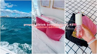 preppy tiktok compilation 2  summer edition  🎀🤍☀️🌊  vlogsbyaria [upl. by Tanner]