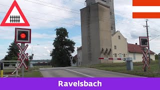 Železniční přejezdBahnübergang Ravelsbach A  1492023 [upl. by Htnamas]