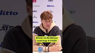 Jannik Sinner on the Alex De Minaur matchup from his perspective 🎥 ATP Media [upl. by Arria]