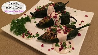 Chiles en Nogada  Stuffed Poblano Pepper Recipe  Mexican Stuffed Peppers  Mexican Cuisine [upl. by Oniluap785]