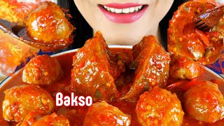 ASMR BAKSO BERANAK DALAM KUAH LAVA  EATING SOUNDS [upl. by Wolford234]