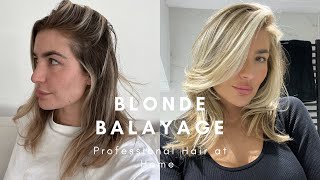 How to Professionally Balayage Hair at Home  Step by Step How I Do My Hair  Redken Wella [upl. by Trask]