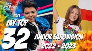 TOP 32  JUNIOR EUROVISION 2022  JUNIOR EUROVISION 2023  JESC [upl. by Riocard841]