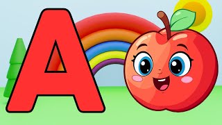 A for Apple  ABC Phonic Song  Toddler Learning Video Songs  Kids Cartoon  Alphabet Song for kids [upl. by Ahsitniuq]