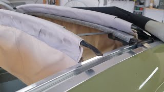 VW ragtop Bug headliner tips [upl. by Ahsenrat344]