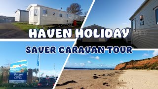 Haven Holiday Saver Caravan Tour Devon Cliffs A family holiday park on the English Riviera [upl. by Dine]