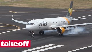 Condor Airbus A321 StuttgartFunchal CockpitFlug mit Audiokommentar vom Flugkapitän [upl. by Corri]