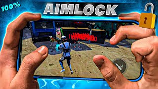 PERFECT  AIM LOCK 🔒 FOR MOBILE  FREE FIRE NEW HEADSHOT TRICK [upl. by Zsa Zsa]