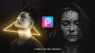 5 PHOTO EDITING PORTRAIT in PicsArt Mobile  Deny King [upl. by Yesteb]