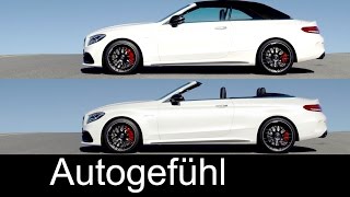 MercedesAMG C63 S Cabriolet Convertible SoundExteriorInterior roof Preview allnew neu 2017 [upl. by Gawain287]